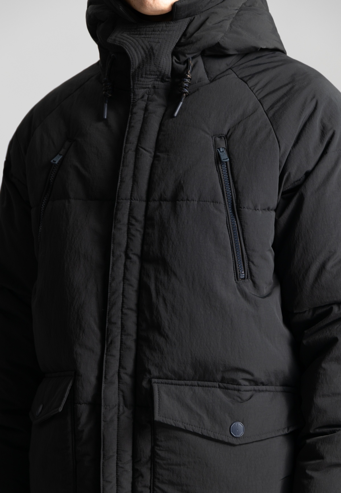Куртка Dstrezzed 101420 Nordic Parka - Black AW23 фото 4
